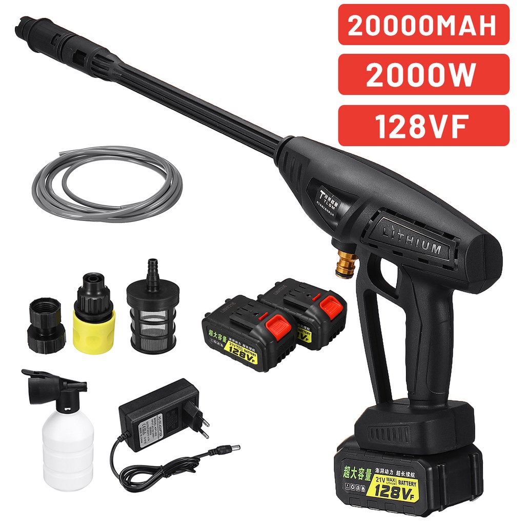 300W 2000mAh Cordless High Pressure Car Washer Electric Car Wash