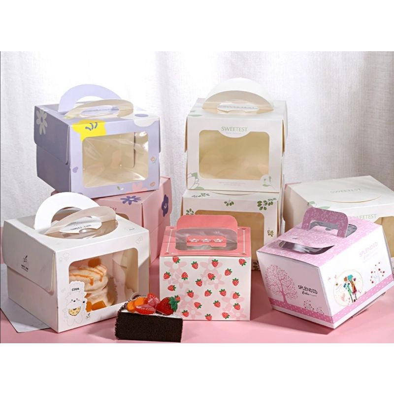 Mini cake box / Kotak kek for 4" cake Shopee Malaysia