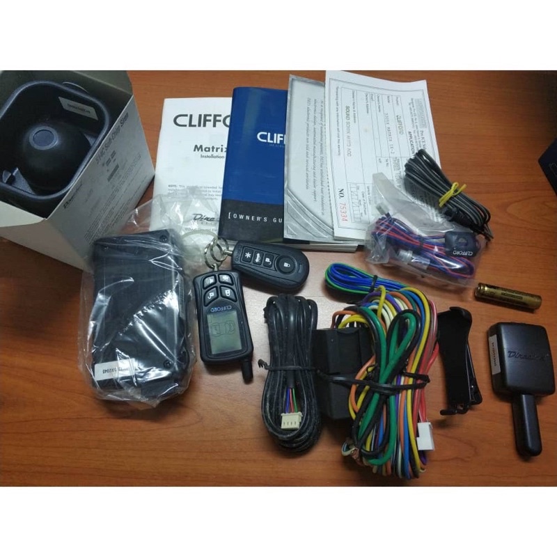 Ready stock Clifford matrix 1x 2way security system car alarm