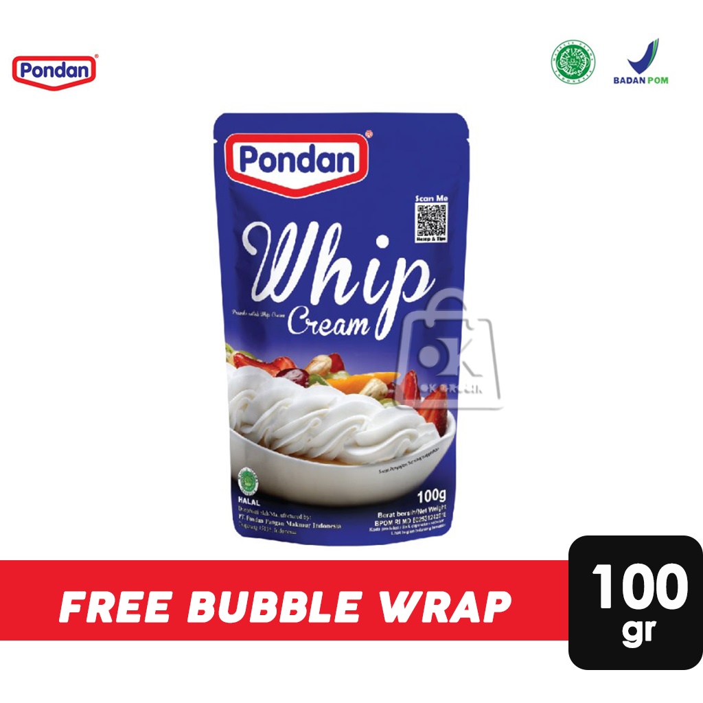 Pondan Whipped Cream Powder/Whipping Cream Powder (Pouch 100gr
