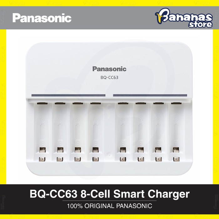 Panasonic BQCC63 8Cell LED Indicators Smart Charger For All AA / AAA
