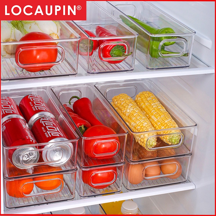 Locaupin Refrigerator Organizer BinsStackable Fridge Organizers with