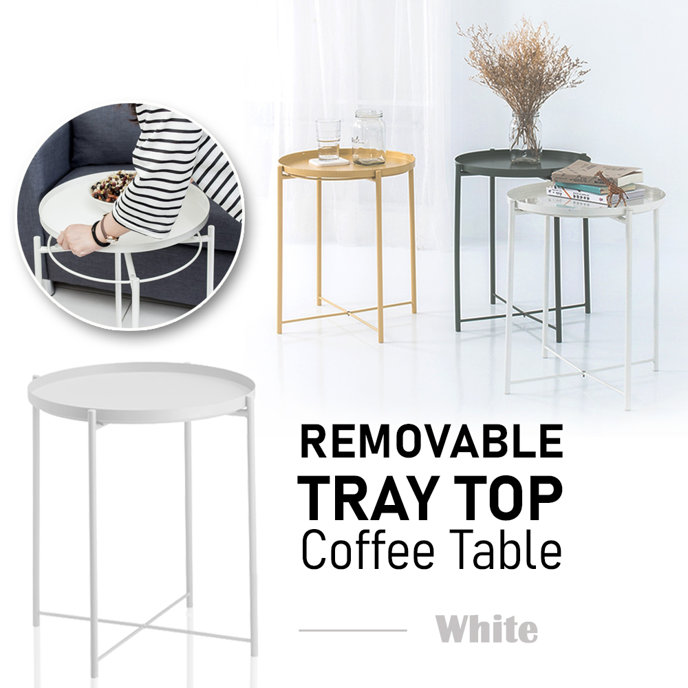 Coffee Table Tray Table Removable Tray Coffee Side Table /Meja Kopi