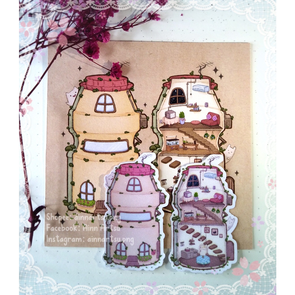 Yakult House Sticker Set Shopee Malaysia