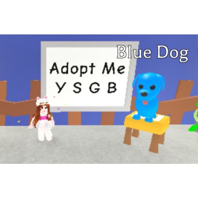 BLUE DOG Pet Adopt Me Roblox (FR/NFR) Shopee Malaysia