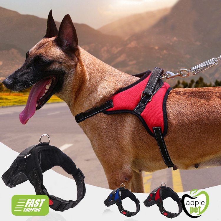 Dog Body Harness Strong Dog Harness Leash Small Medium Large Extra Large Size Shopee Malaysia