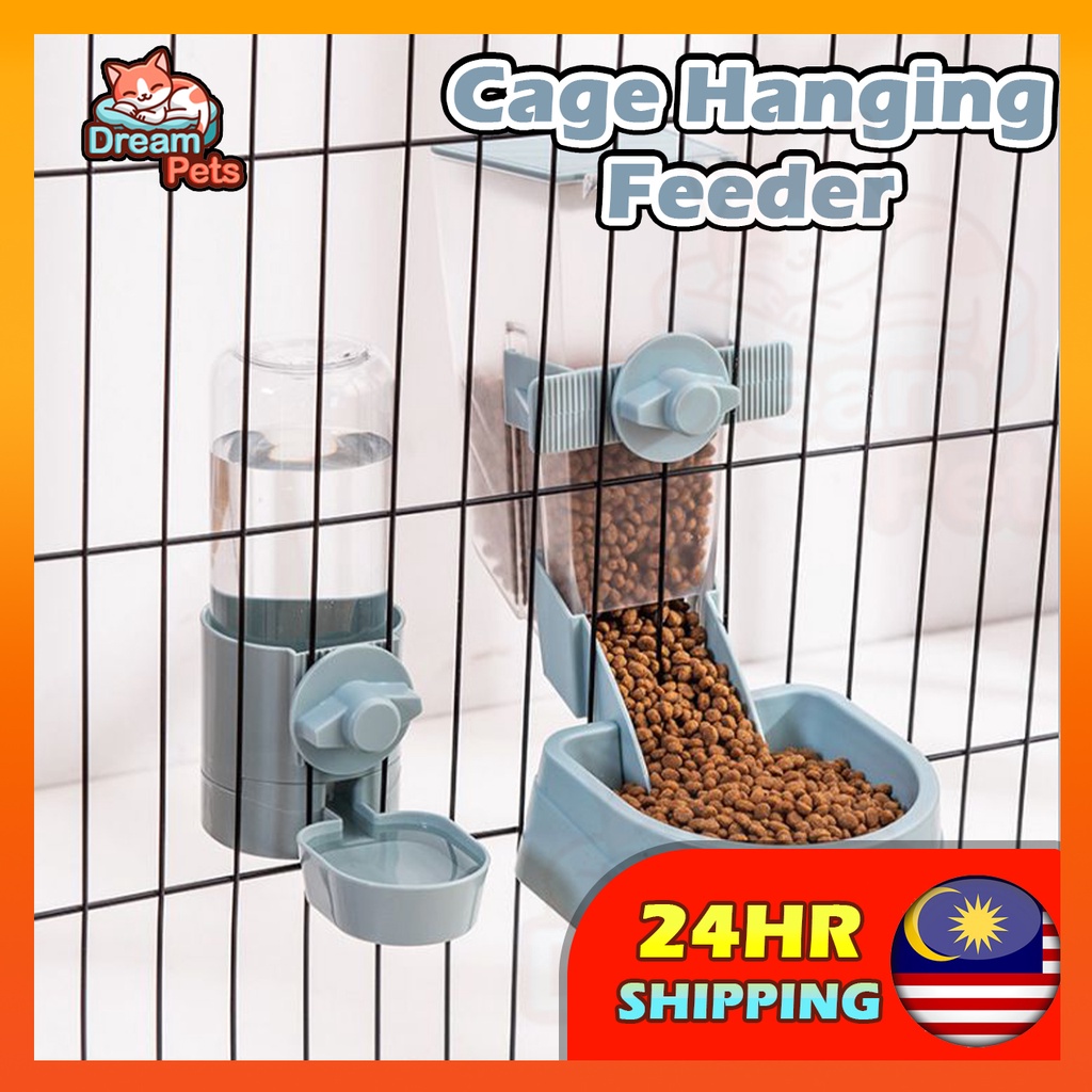 Pet Hanging Pet Food Bowl Hang Stationary Dog for Cat Cage Feeder Bowls