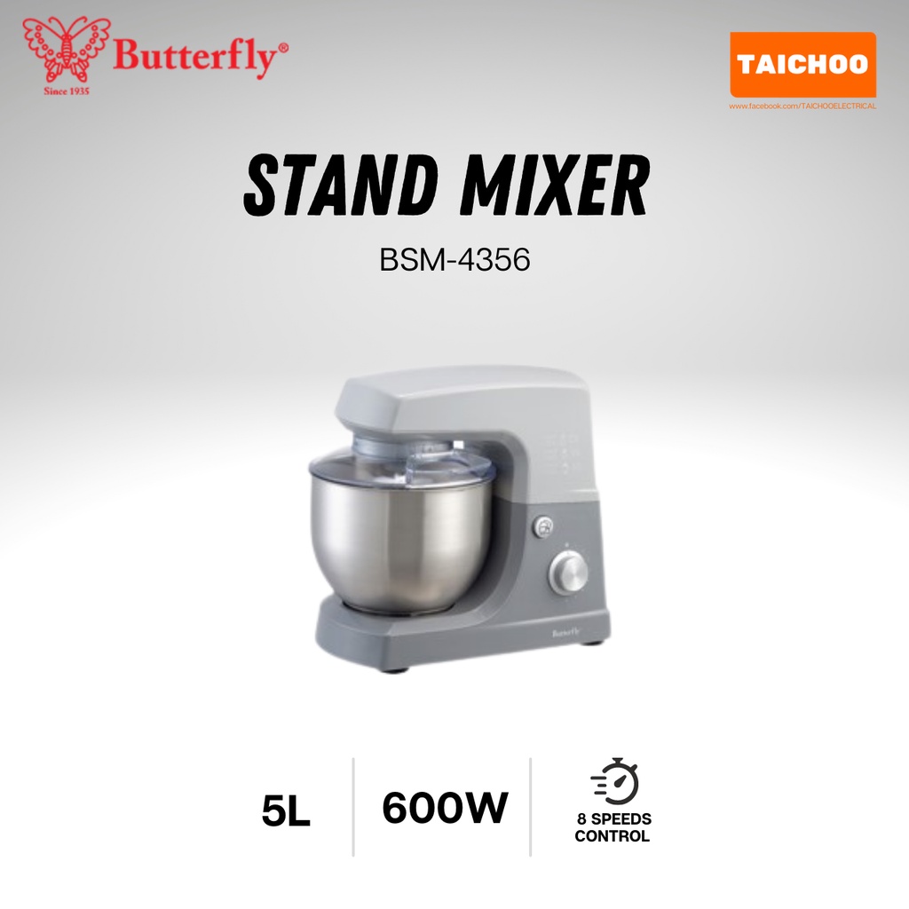Butterfly Stand Mixer 5L BSM4356 Shopee Malaysia