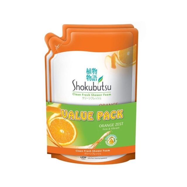 Shokubutsu shower foam orange (2x850g） Shopee Malaysia