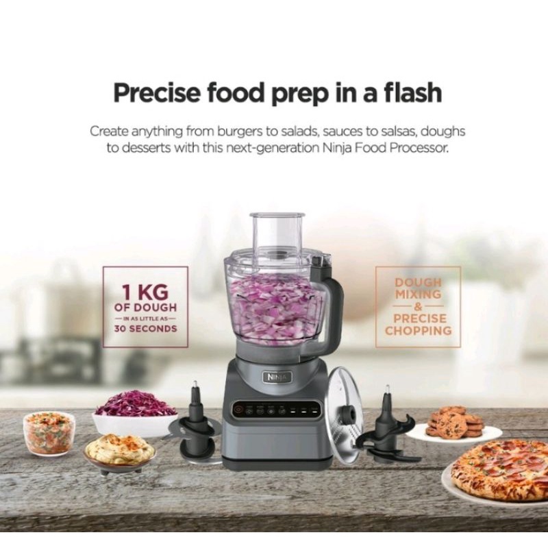 (NEW) Ninja Food Processor with AutoiQ BN650 Shopee Malaysia