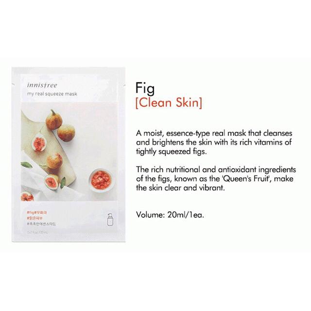 [🇲🇾 READY STOCK] AUTHENTIC INNISFREE REAL SQUEEZE SHEET MASK 20ML [BUY