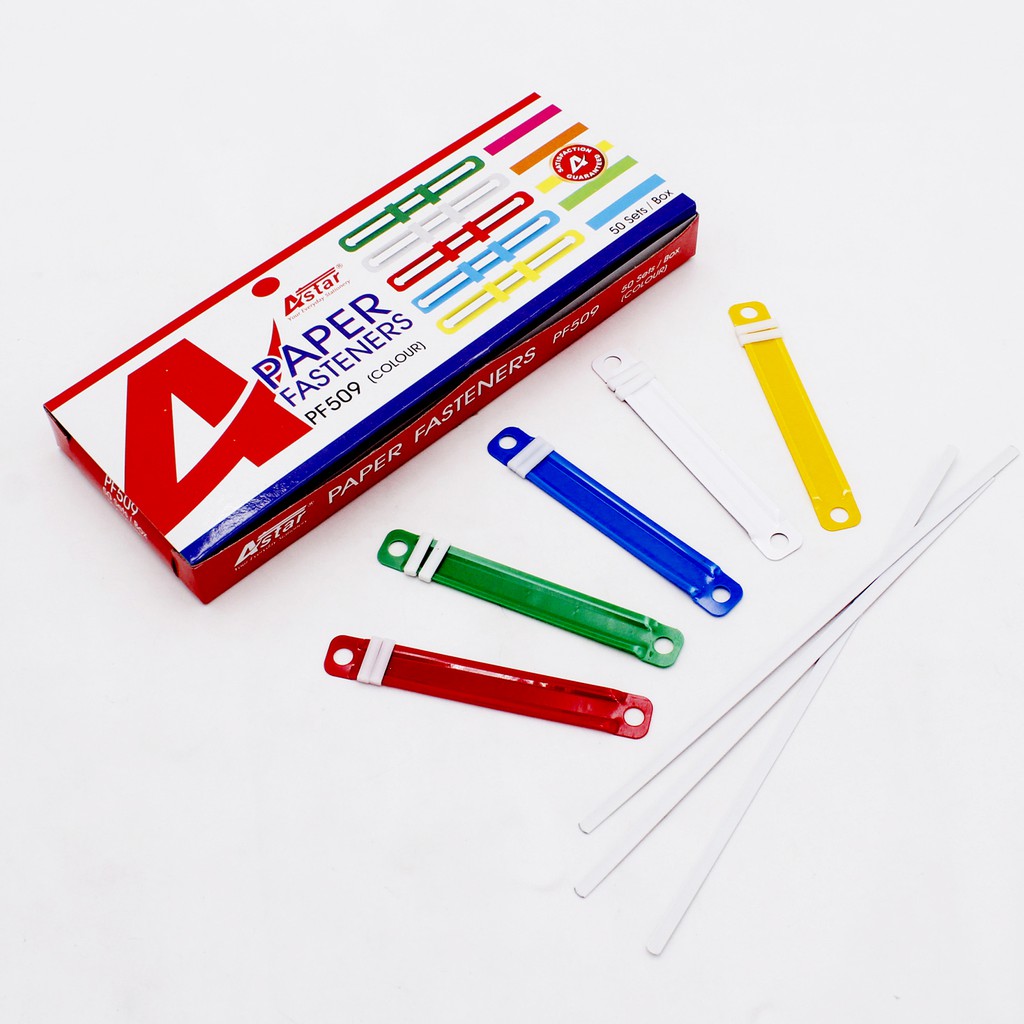 Astar Paper Clip Mix Color Coloured Colourful Paper Fastener