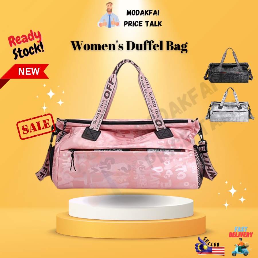 Women's Duffle Sport Gym Fitness Yoga Travel Women Girl Ladies Duffel