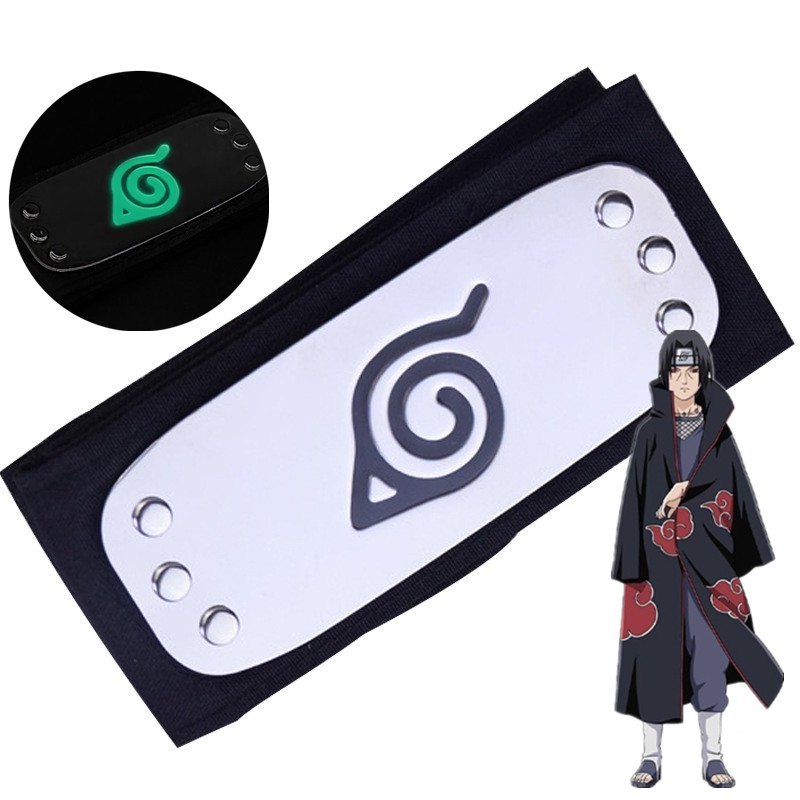 Anime Naruto Akatsuki Headband Cosplay PU Headgear Pain I Gaara Itachi