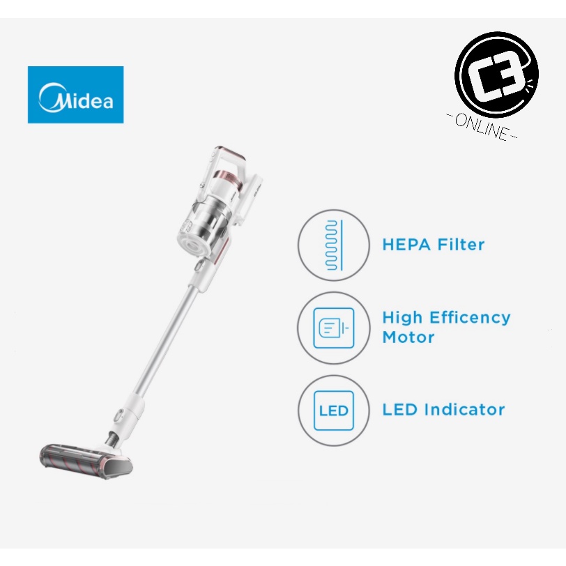 Midea Cordless Vacuum Cleaner (2in1 Stick & Handheld) Rechargeable