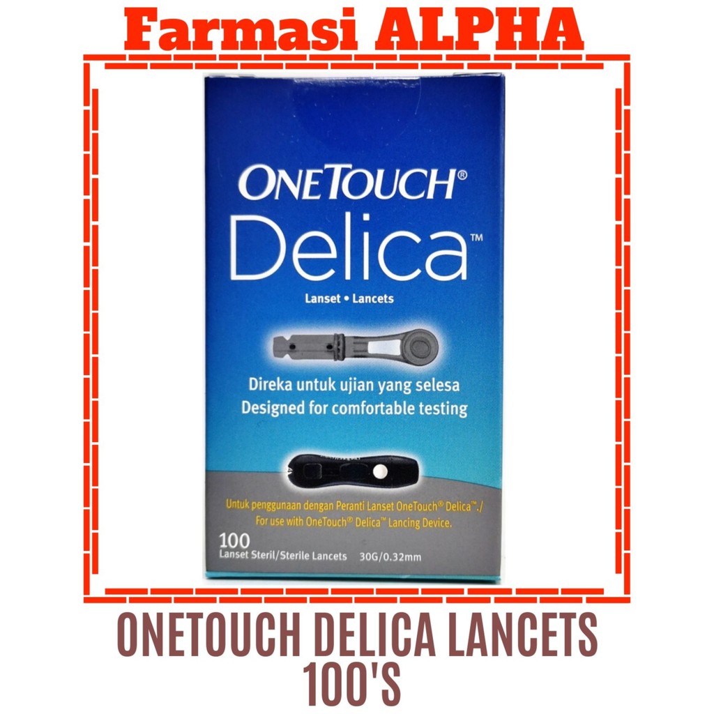 One Touch Delica Lancets 100's Shopee Malaysia