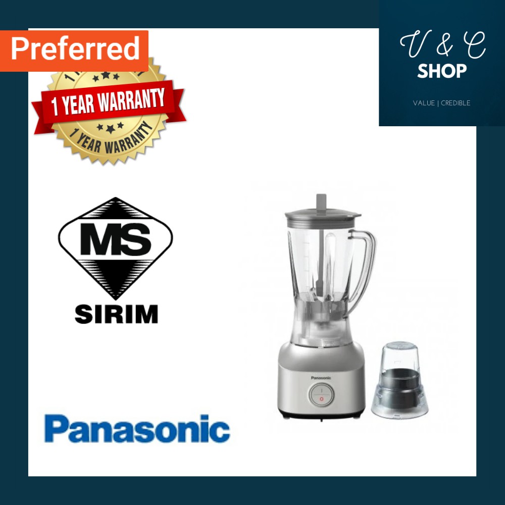 Panasonic Blender Durable And Hygienic Glass Jug (1.25 L/450 W) MX