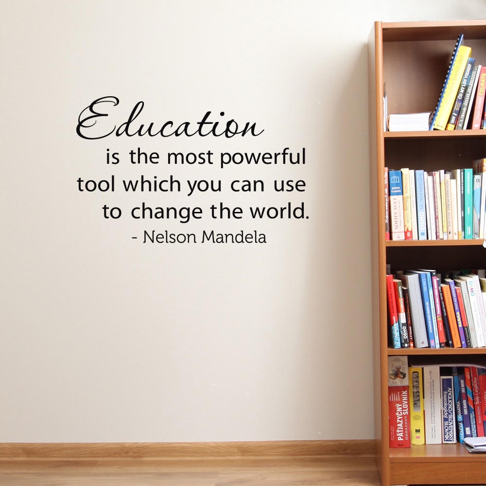Motivational Education Quote Wall Stickers Education Is The Most