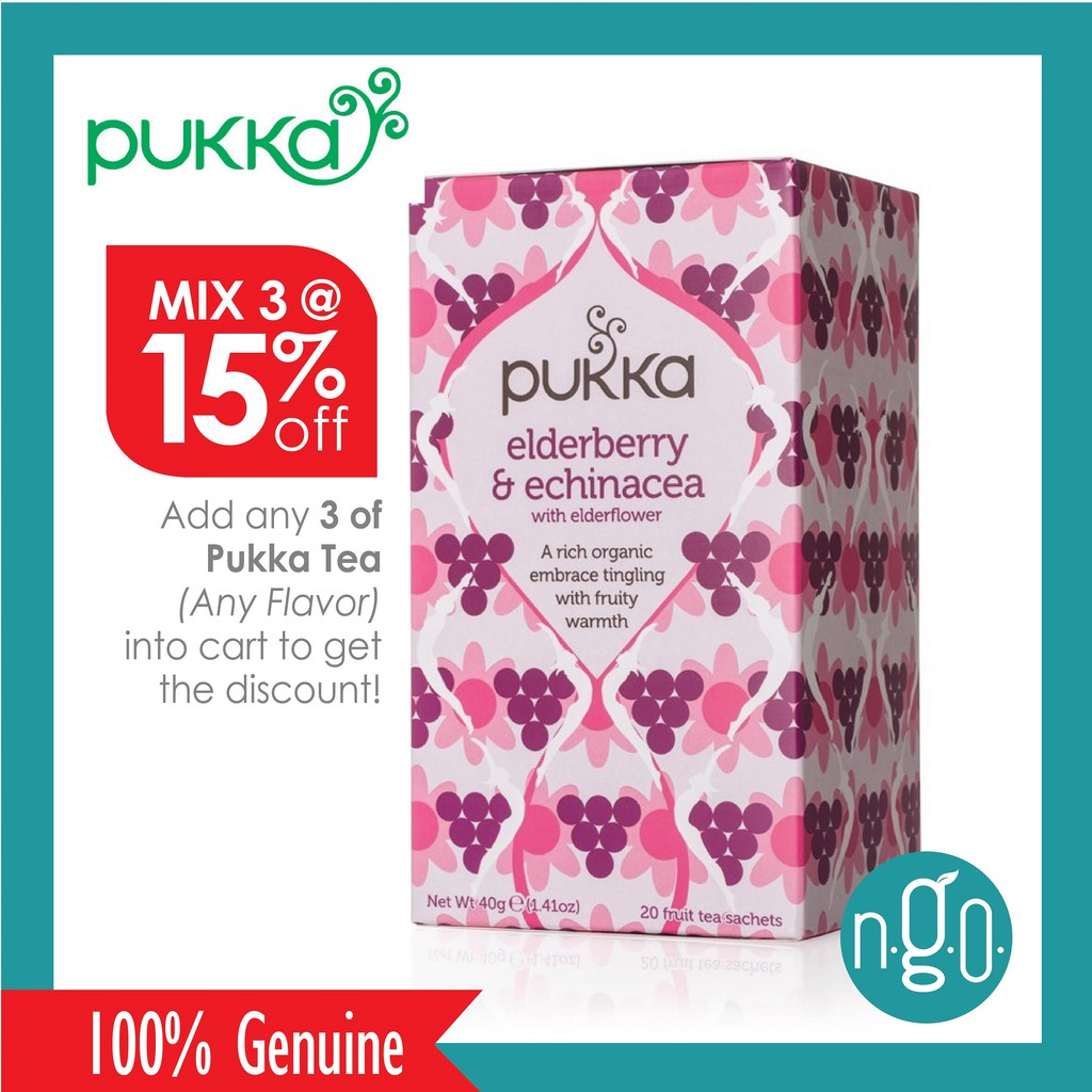 Pukka Tea Elderberry & Echinacea (20sachets/box) Shopee Malaysia