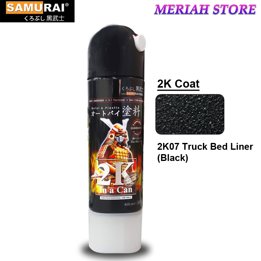 Samurai 2K07 Truck Bed Liner BLACK Aerosol Spray Paint 400ml Shopee