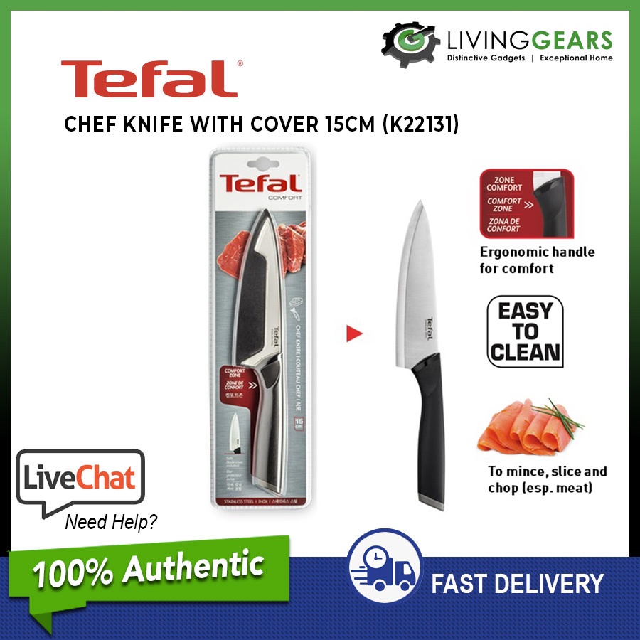 Tefal Comfort Slicing Knife / Paring Knife / Utility Knife / Santoku