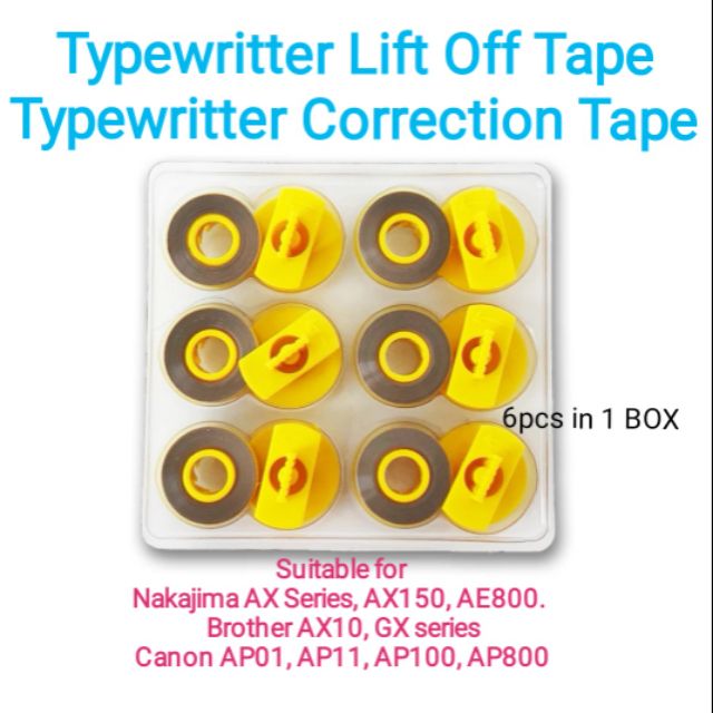 Typewriter Lift Off Tape GR143 Correction Tape / Eraser for Nakajima