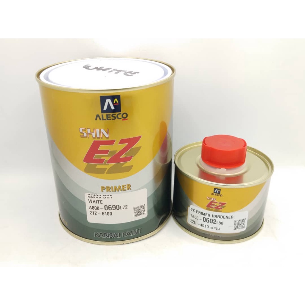 Alesco Kansai 2k Primer 41 Fast Dry ( White ) Shopee Malaysia