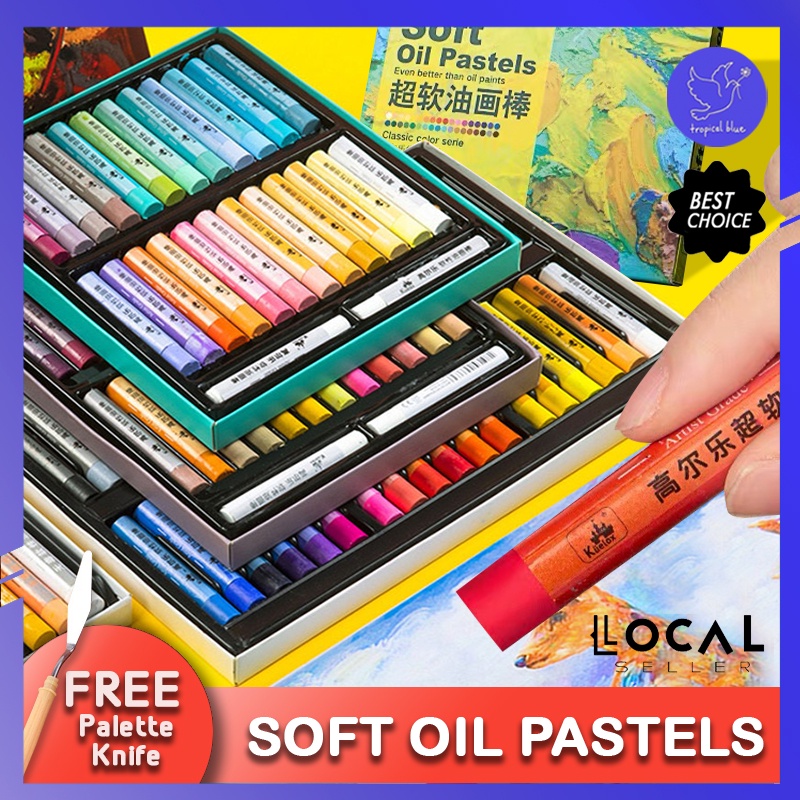Tropical Blue Kuelox Soft Oil Pastel Classic 24 36 48 Color Soft Oil