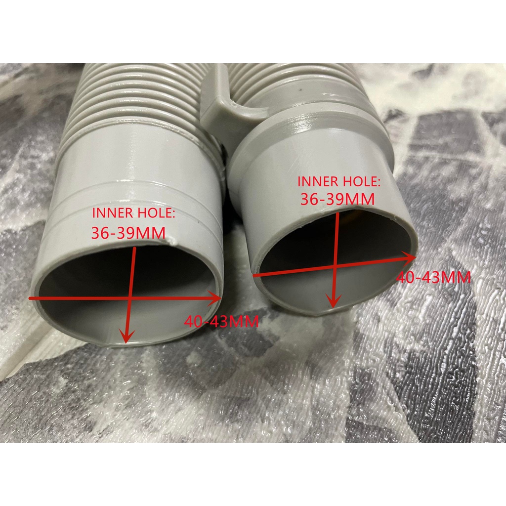 output universal water pipe washing machine keluar air paip mesin basuh