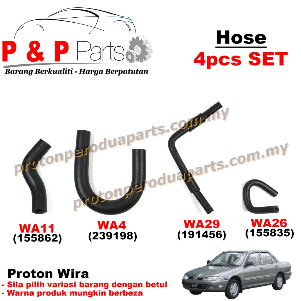 SET Hose Water Throttle Body Bypass Hos Proton Wira Satria Carburetor
