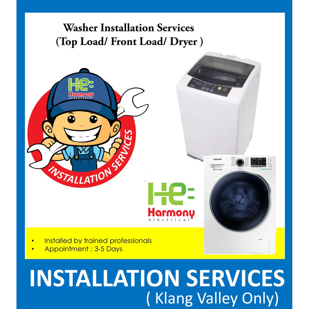 Professional Washer / Top Load / Front Load/ Washer Dryer Installation