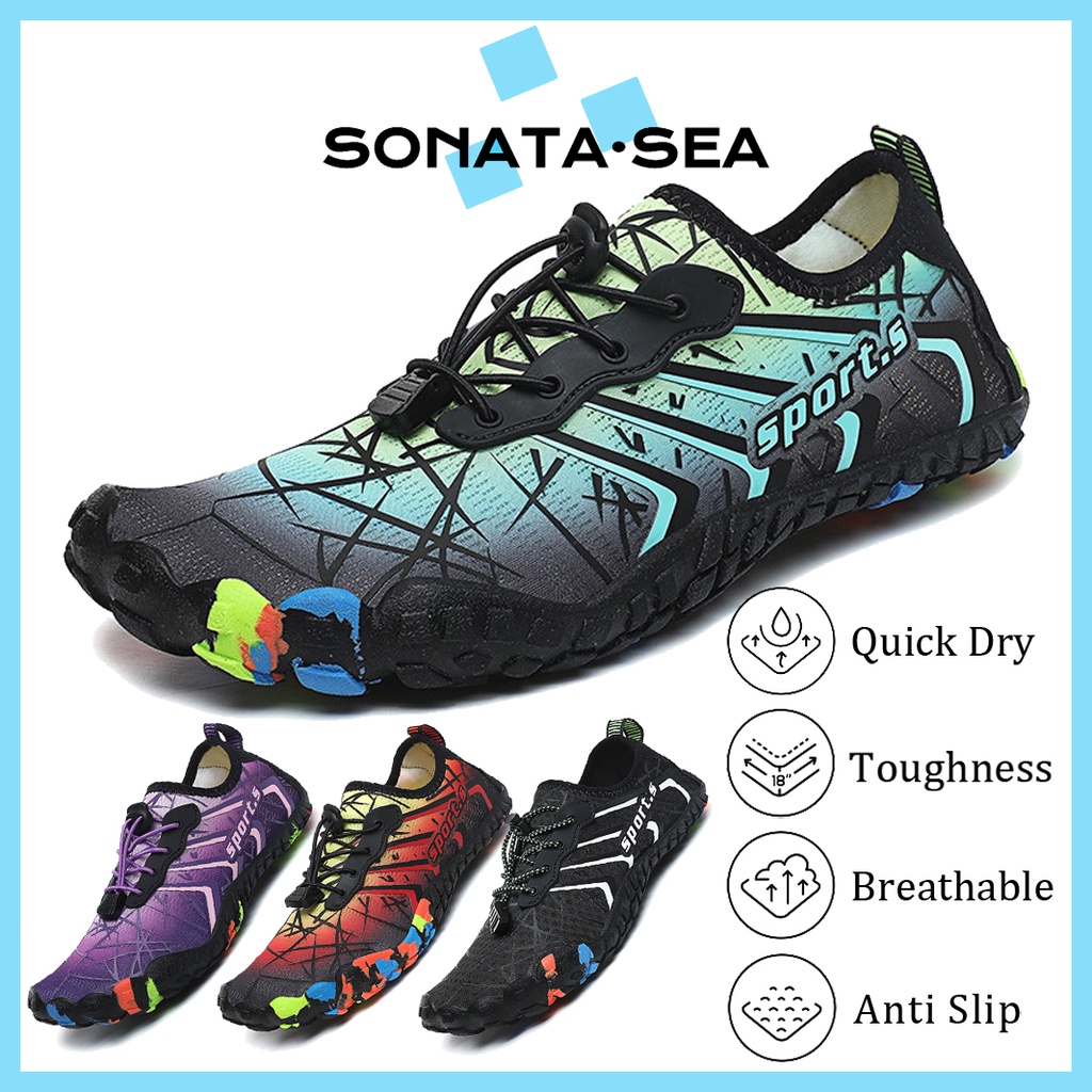 Men Women Anti Slip Hiking Shoes Quick Drying Aqua Shoes Beach Water