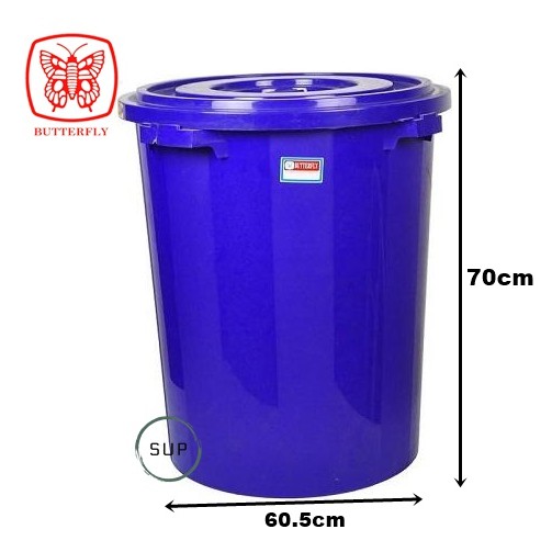 Plastic Water Pail With Cover (140L) / Water Pail / Large Water Storage