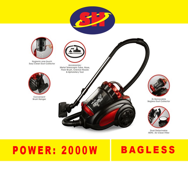 Milux 2.0L Cyclone Logic Vacuum Cleaner MVC8201 (2200W) Shopee Malaysia