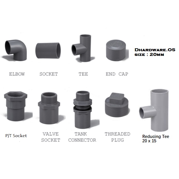 20mm PVC Pipe Fittings Shopee Malaysia
