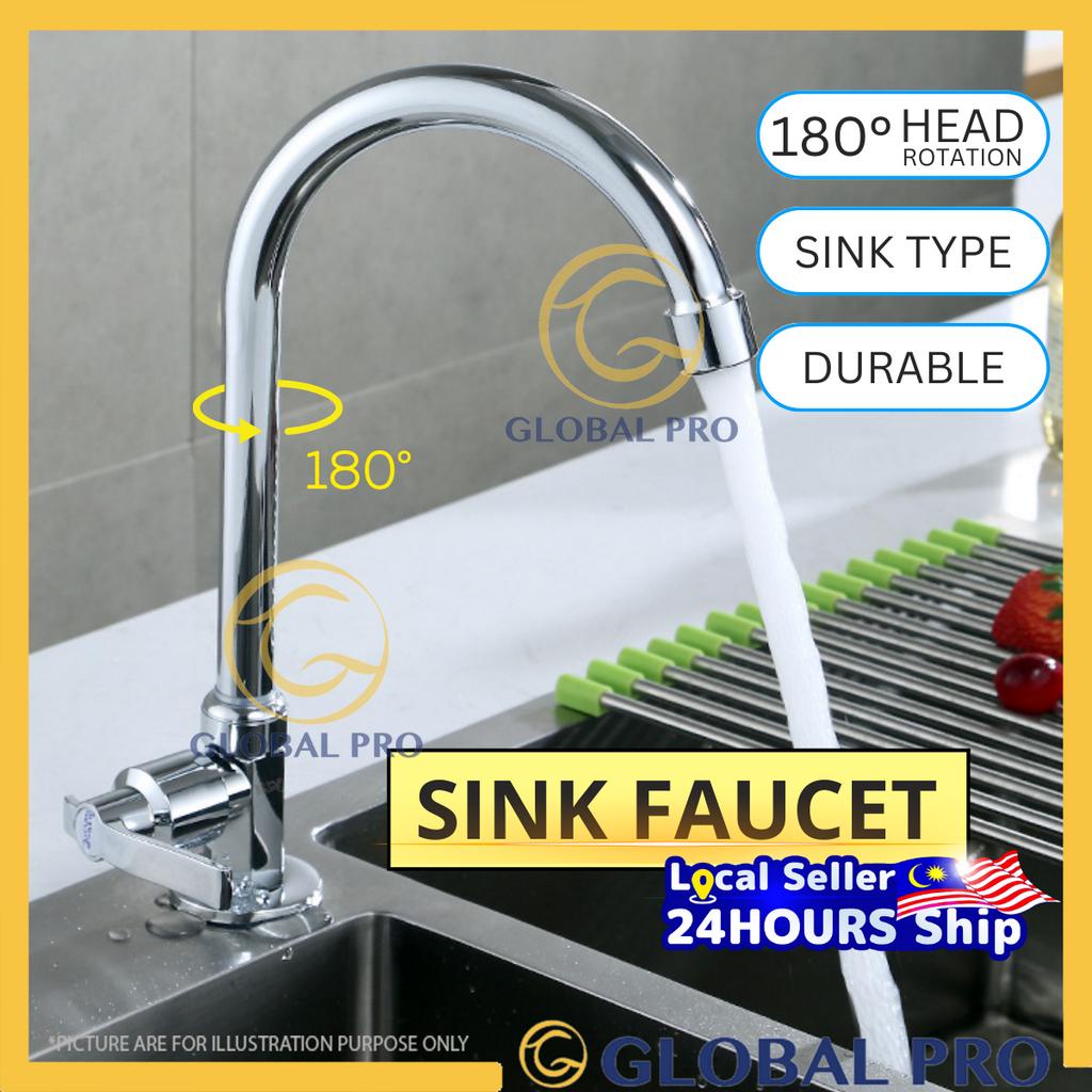 JWW 503 Sink Type Water Tap Rotatable Sink Water Tap Flexible Head Sink Mounted Basin Tap Paip