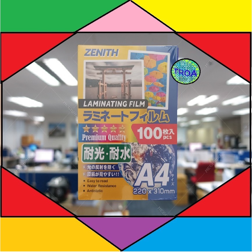 ZENITH A4 Laminating Film / A4 Laminate Film (100Mic/100 Sheets