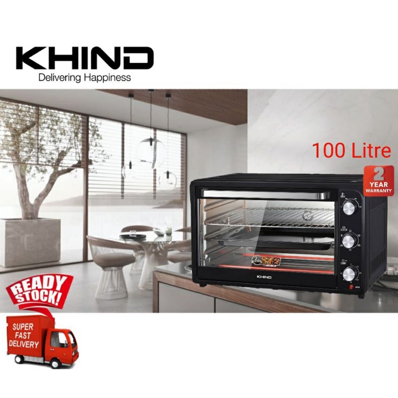 Khind Oven Electric Oven Grill Rotisserie Baking Malaysia 3 Pin Plug
