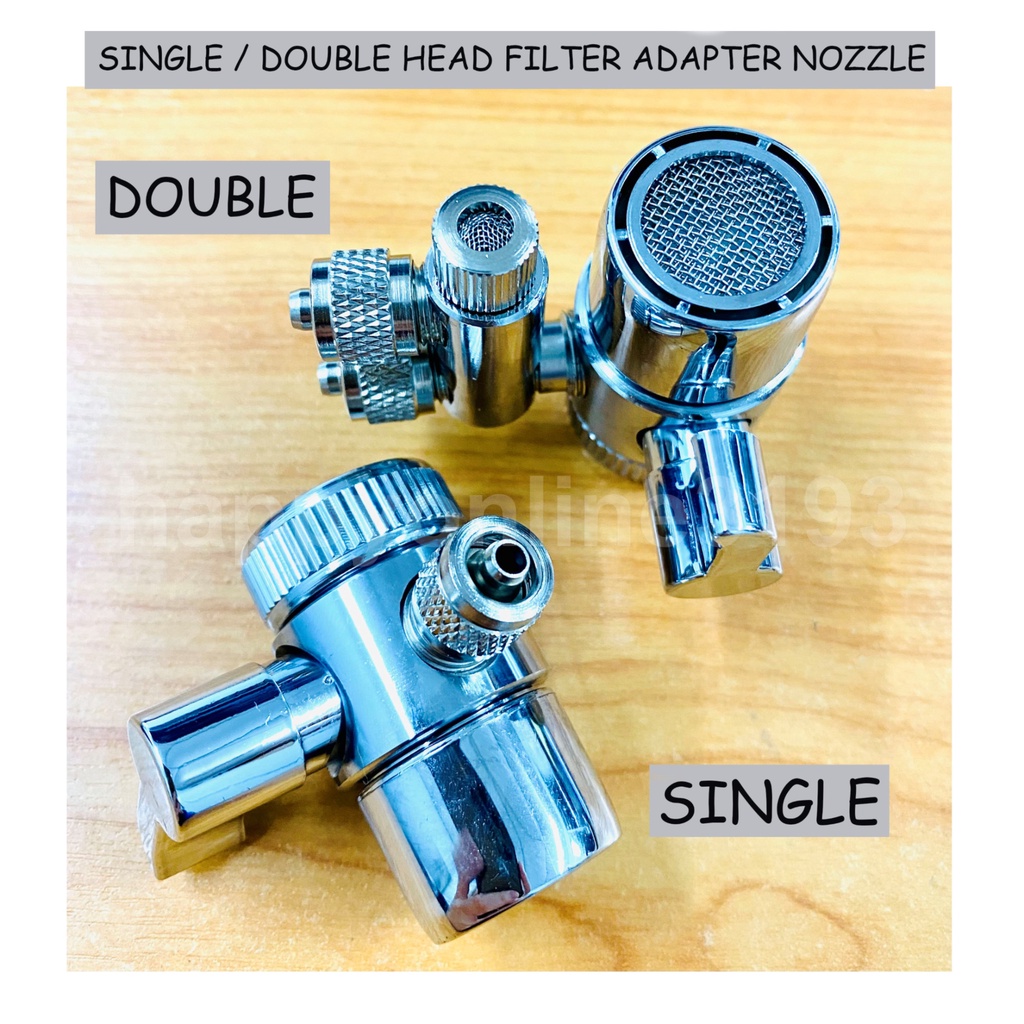 Water Purifier Switching Valve Faucet Diverter Single/Double 1/4" Hose
