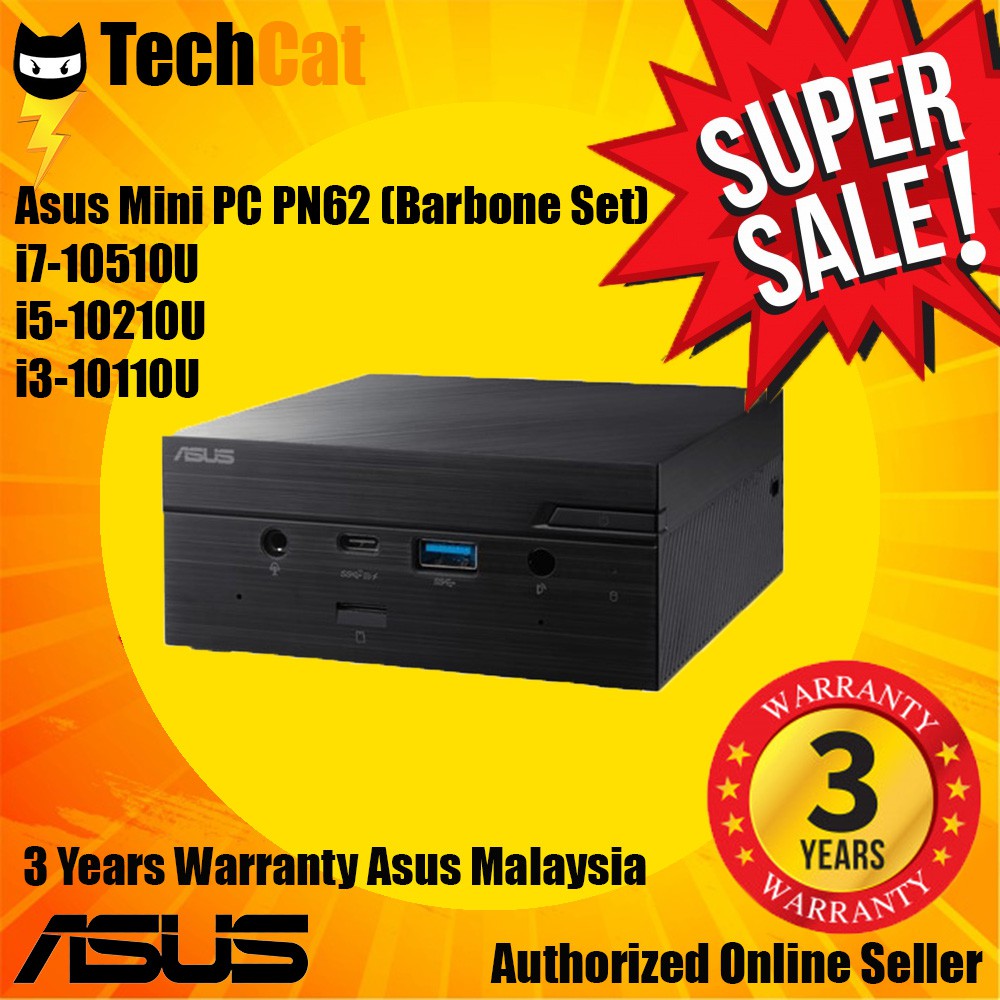 Asus Mini PC PN62 (Barebone Set) i710510U/ i510210U/ i310110U
