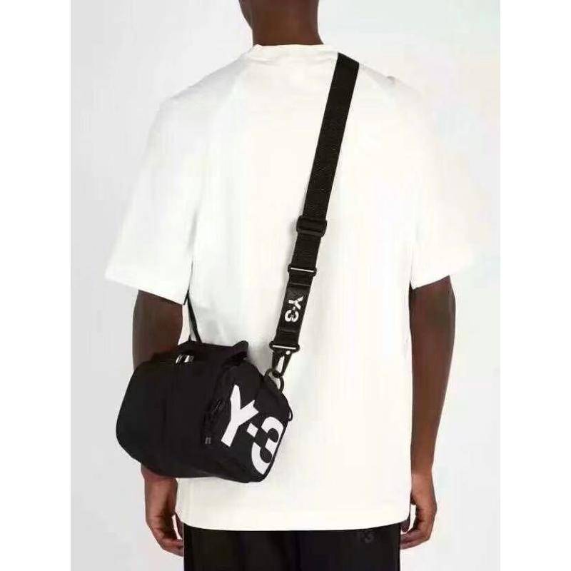Y3 logo print black shoulder bag chest bag backpack camera bag Shopee