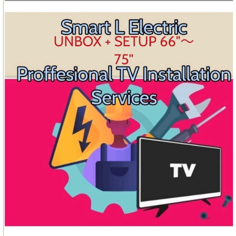 (OFFER!!!) TV Professional Installation Service TV Basic Setup