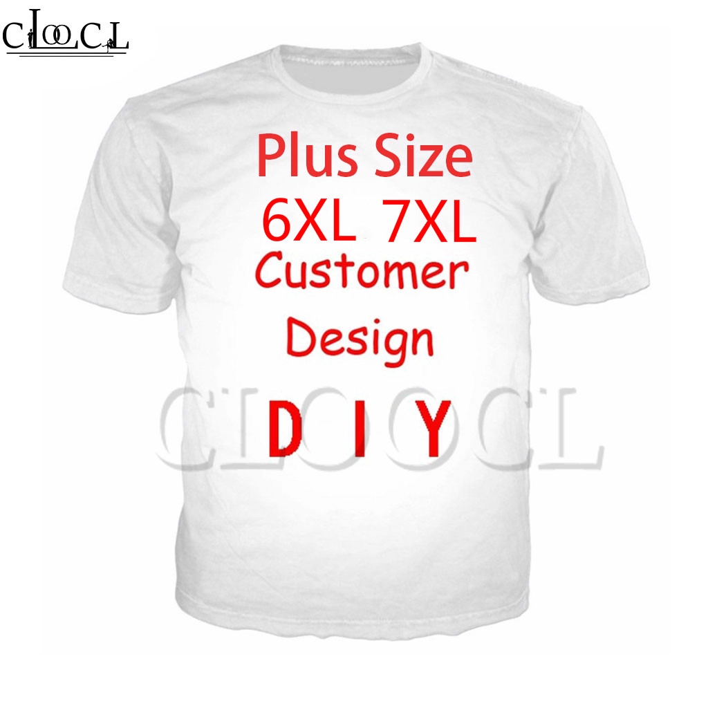 CLOOCL DIY Custom T Shirt 3D Print Personalized Design Casual Tshirts