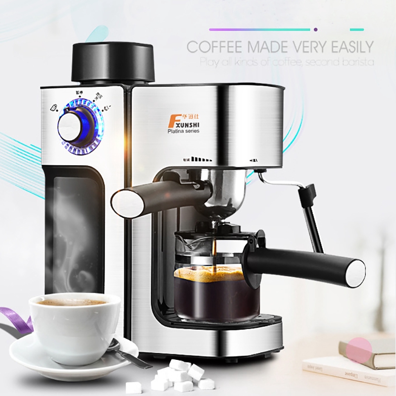 5Cups Electric Coffee Maker / Milk Foam Maker Office Espresso Italian