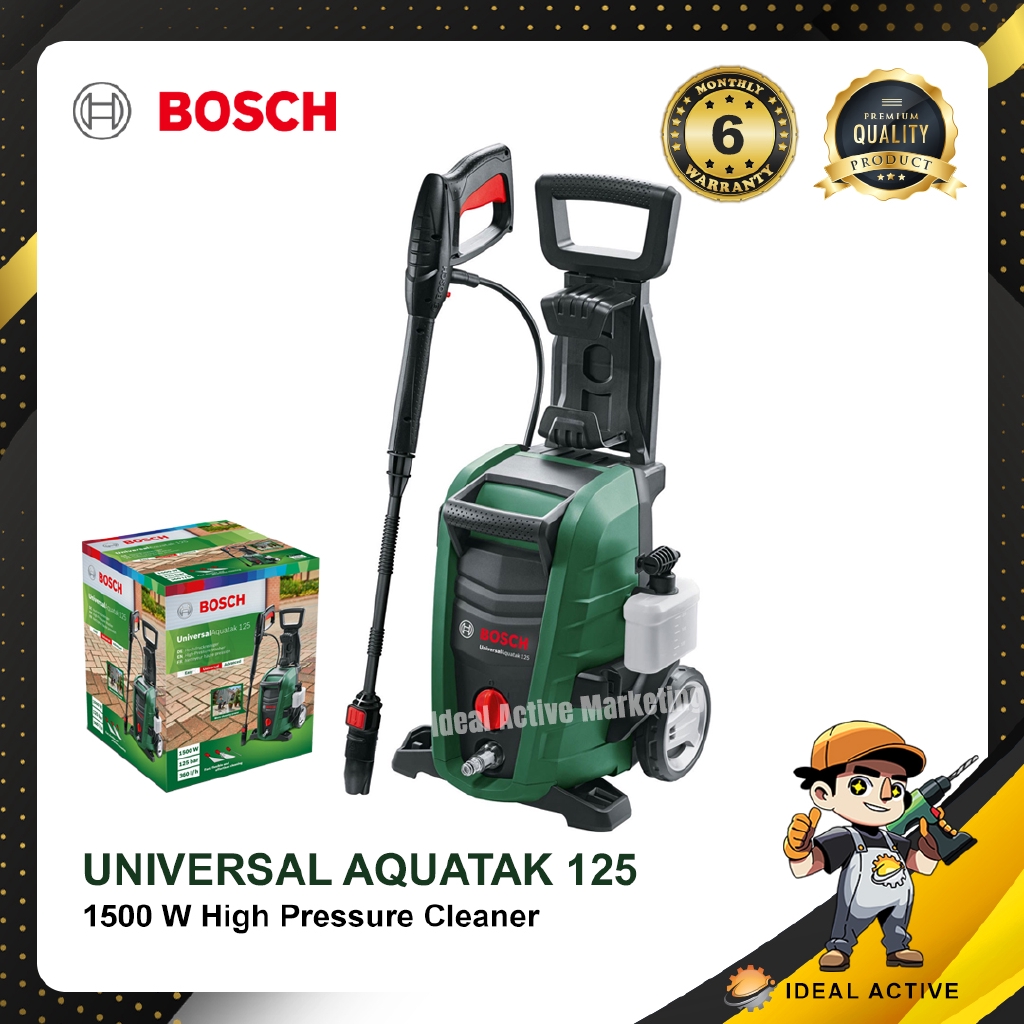 BOSCH UniversalAquatak 125 High Pressure Washer 06008A7AL0 Shopee