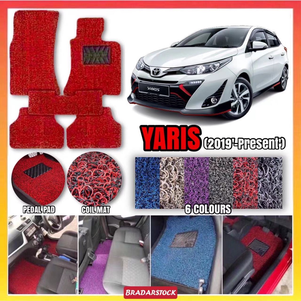 TOYOTA YARIS CARPET 3pcs(set) For Toyota Yaris ( 2019 Present )12MM