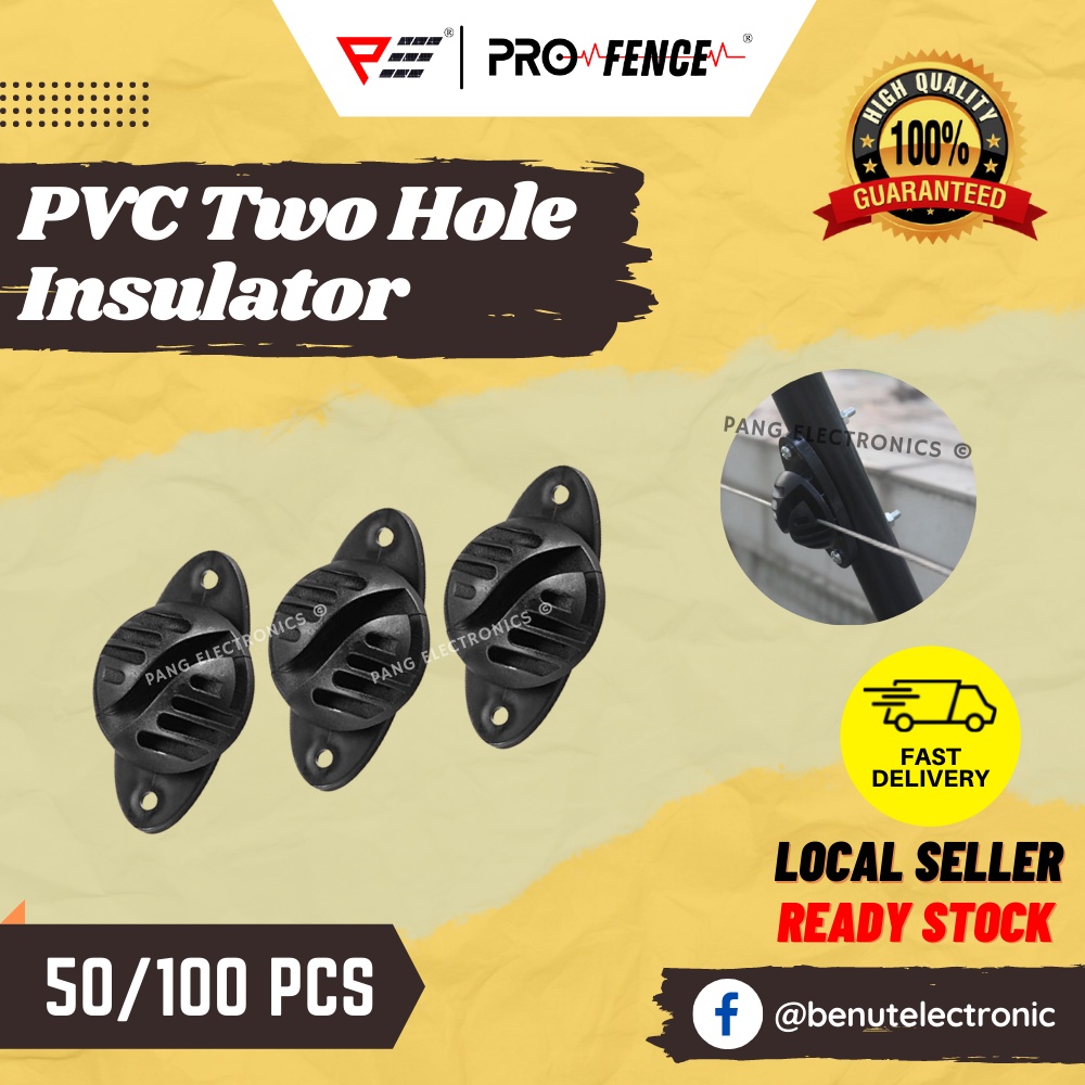 Pro Fence PVC Insulator Two Hole Claw Insulators Electric Fence