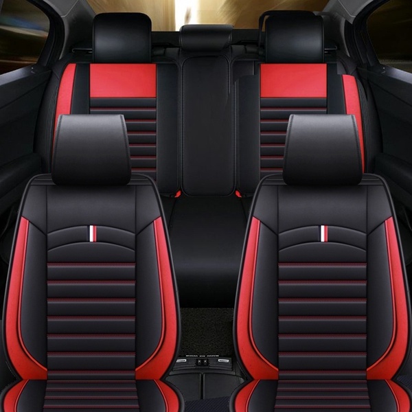 Universal Imitation Leather Car 5 Seats Cover Seat Cushion Kusyen