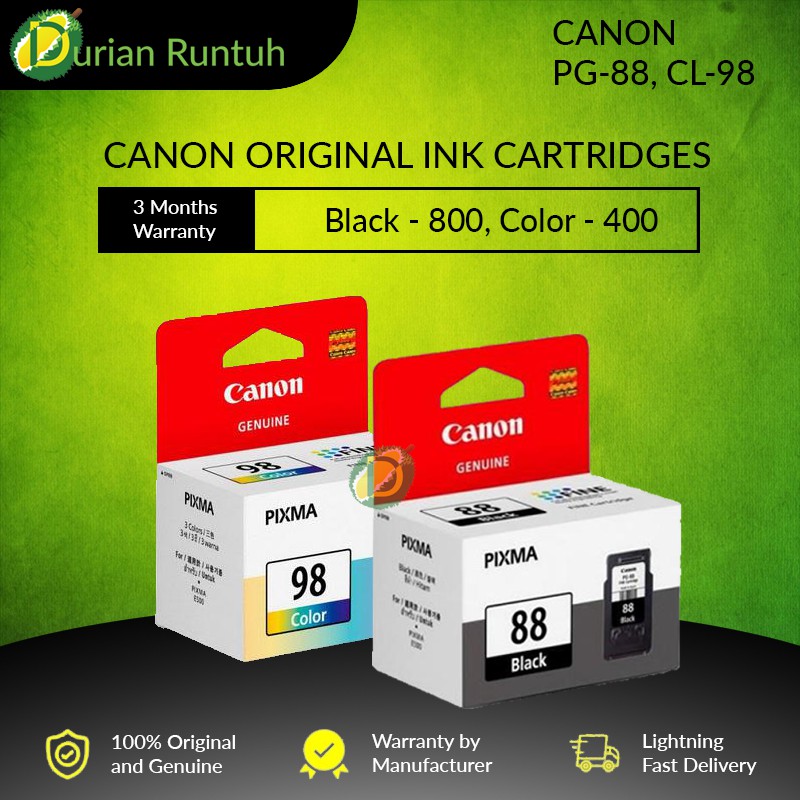 Canon PG 88 CL 98 Black Ink Cartridge E510/E610/E500/E600 PG88 CL98