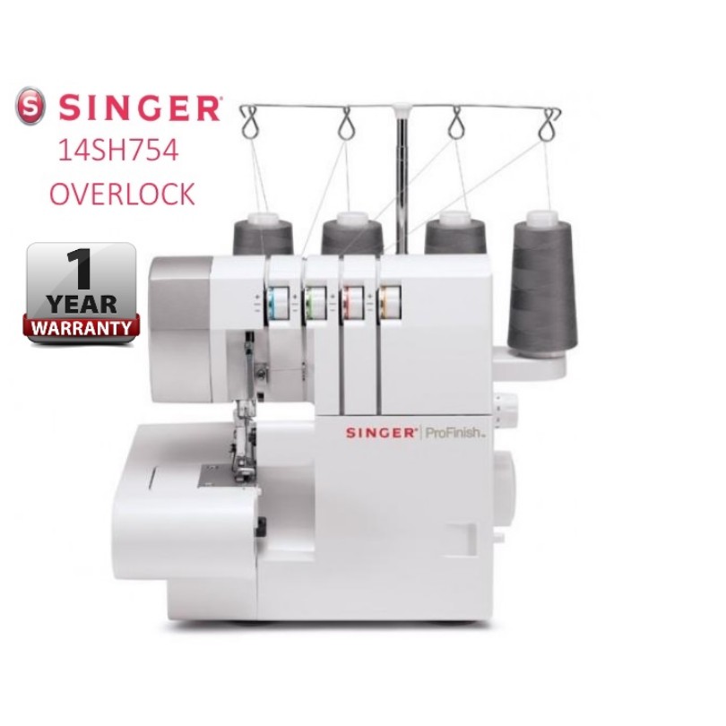 Singer Overlock Sewing Machine Serger 14SH754 Shopee Malaysia
